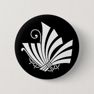 熨斗蝶 6 CM ROUND BADGE