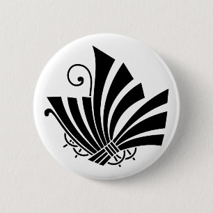 熨斗蝶 6 CM ROUND BADGE