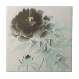 牡丹, 速水御舟 Peony, Gyoshū, Jpanese Art Ceramic Tile