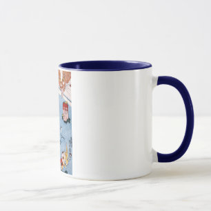 猫と金魚, 国芳 Cat and Goldfish, Kuniyoshi, Ukiyo-e Mug