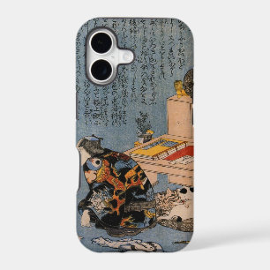 猫好きな絵師の自画像, 国芳 Painter who likes Cats, Kuniyoshi