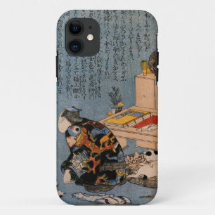 猫好きな絵師の自画像, 国芳 Painter who likes Cats, Kuniyoshi iPhone 11 Case