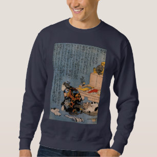 猫好きな絵師の自画像, 国芳 Painter who likes Cats, Kuniyoshi Sweatshirt