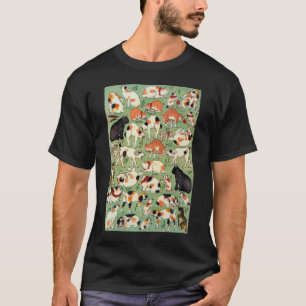 猫尽両めん合, 芳藤 Cats of The Edo era, Yoshifuji, Ukiyo-e T-Shirt