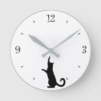猫 掛 け 計 Cat clock