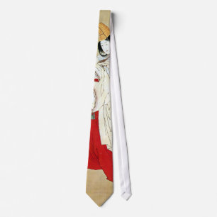 白拍子, 北斎 Shirabyōshi Dancer, Hokusai, Ukiyo-e Tie