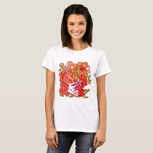 「百歳」Series * RosedGirl"薔薇江戸娘" co T-Shirt