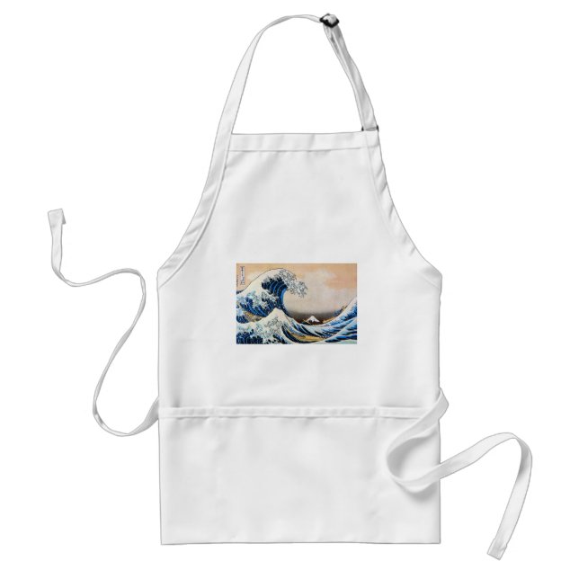 神奈川沖浪裏,北斎 Great Wave, Hokusai Standard Apron (Front)