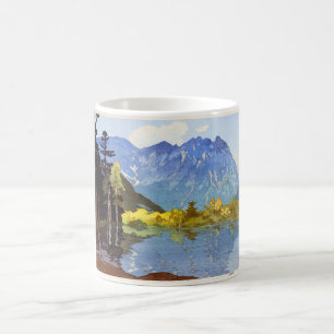 穂高岳, Mount Hotaka, Hiroshi Yoshida, Woodcut Coffee Mug