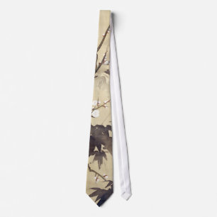 竹に鳥, 其一 Bird and Bamboo, Kiitsu, Japan A Tie