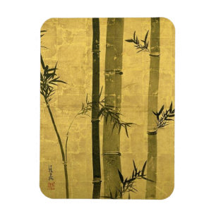 竹図, 光琳 Bamboo, Ogata Kōrin, Sumi-e Magnet