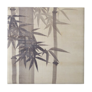 竹, 其一 Bamboo, Kiitsu, Japan Art Ceramic Tile