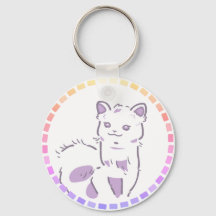 紫とピンクグラデーション&笑顔のアルパカデザイン