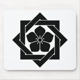 組合角に桔梗 MOUSE PAD