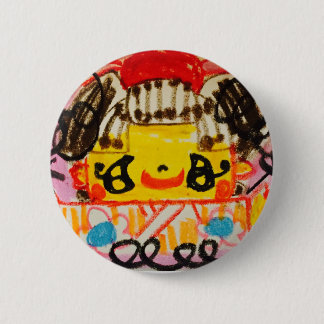 缶バッジ 着物の女の子 6 CM ROUND BADGE
