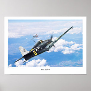 航空芸術ポスター「F6Fヘルcat」 Poster