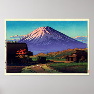 船津の富士, Mt. Fuji from Funatsu, Hasui Kawase Poster