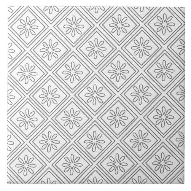 菊(ホ ワ イ ト) CERAMIC TILE (Front)