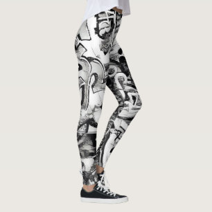 落書き通り GRAFITTI (Rakugaki) Leggings