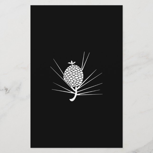 葉 付 松 毬 STATIONERY (Front)