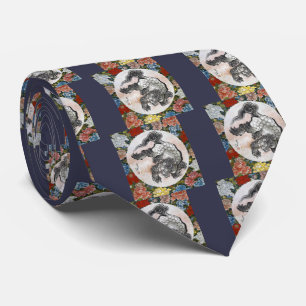 葛飾北斎『 唐獅子図 』, Hokusai Tie