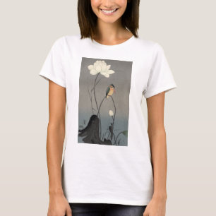 蓮にカワセミ, 古邨 Kingfisher on Lotus, Koson, Ukiyo-e T-Shirt