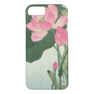 蓮の花, 小原古邨 Lotus flower, Ohara Koson, Ukiyo-e iPhone 8/7 Case