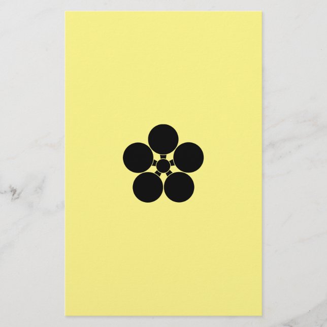豊後梅鉢_h 便箋 stationery (Front)