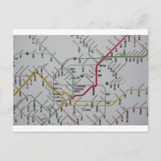 路線図 JAPAN POSTCARD