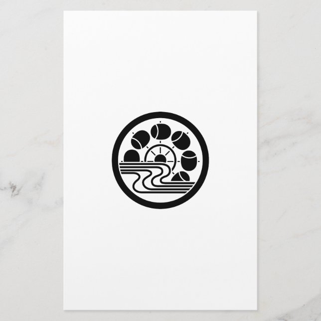 輪 に 水 槌 車 STATIONERY (Front)