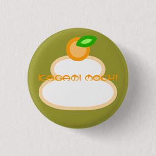 鏡餅(kagami mochi) 3 cm round badge