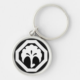 隅切り角に銀杏 KEY RING