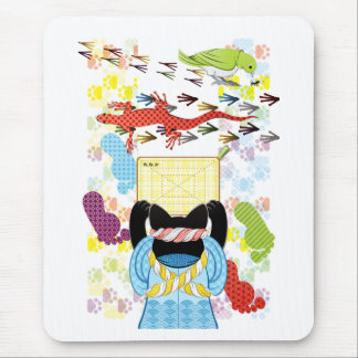 雑巾がけと足跡(リメイク) MOUSE PAD