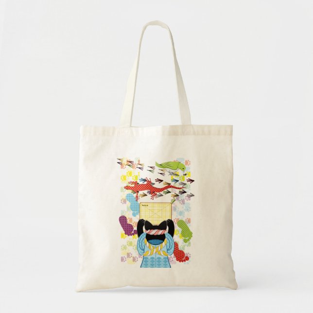 雑巾がけと足跡（リメイク） TOTE BAG (Front)
