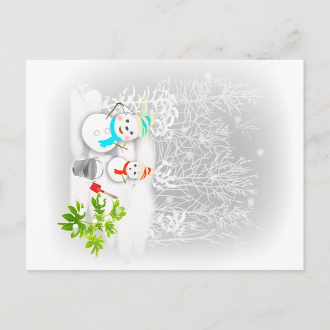 雪だるま POSTCARD (Front)