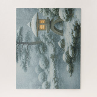 雪に包まれた静寂の庭園|Silent Garden Covered in Snow Jigsaw Puzzle