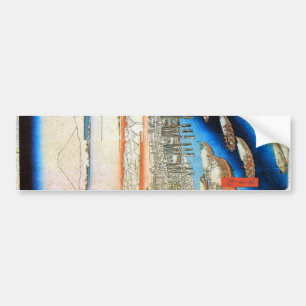 雪の日本橋, 広重 Snowy Nihonbashi, Hiroshige, Ukiyo-e Bumper Sticker