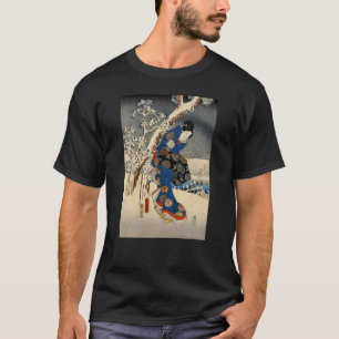 雪の芸者, 豊国 Geisya in Snow, Toyokuni, Ukiyo-e T-Shirt