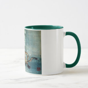 雪中虎図, 北斎 Tiger in the Snow, Hokusai Mug