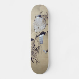 雪中鷹図, 柴田是真 Hawk in the Snow, Shibata Zeshin Skateboard