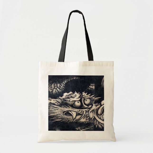 雲龍図, 曾我蕭白 Dragon with Cloud, Sumi-e Tote Bag (Front)