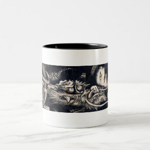 雲龍図, 曾我蕭白 Dragon with Cloud, Sumi-e Two-Tone Coffee Mug