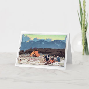露営(北岳,間の岳), Camping, Hiroshi Yoshida Card