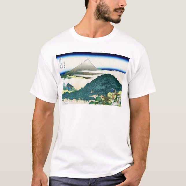 青山円座松, 北斎 View Mt.Fuji from Aoyama, Hokusai, Ukiyo T-Shirt (Front)