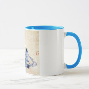 顔を洗う猫, 広重 Cat Face Wash, Hiroshige Mug