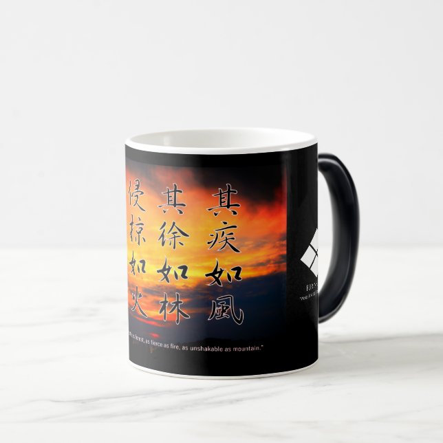 風林火山マグカップ(Fūrinkazan)：Morphing Mug (Front Right)