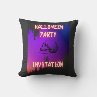 骸骨イラストのハロウィンパーティー用 CUSHION