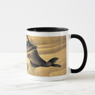 鯉と亀, 北斎 Carps and Turtles, Hokusai, Ukiyoe Mug
