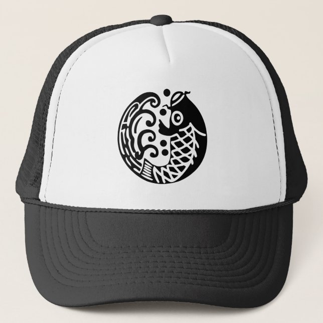 鯉に波 TRUCKER HAT (Front)