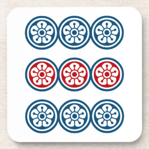 麻雀牌 9筒 / NINE OF CIRCLES -MAHJONG TILE- COASTER